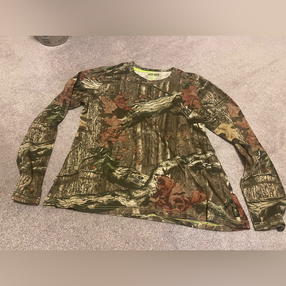 Mossy Oak Woodland Camo Long Sleeve Shirt